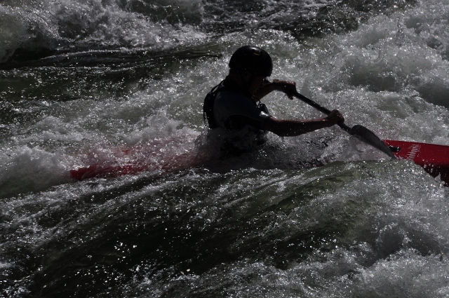 a kayaker on the Aniimas River